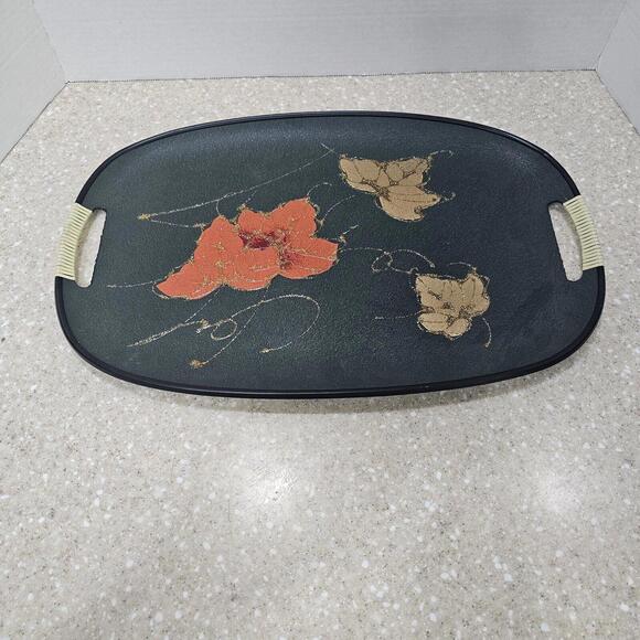 Japanese Norleans Serving Tray With Fall Design Vintage Mid-Century Modern - Picture 1 of 8